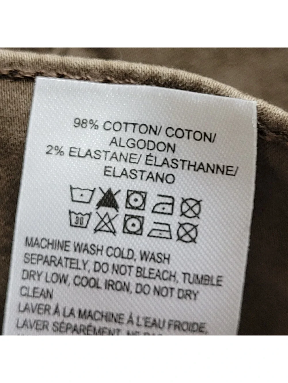 Lucky Brand 410 Men's 30x30 Brown Slim Stretch Jeans